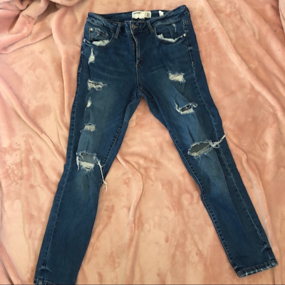 Garage court short Skinny jeans